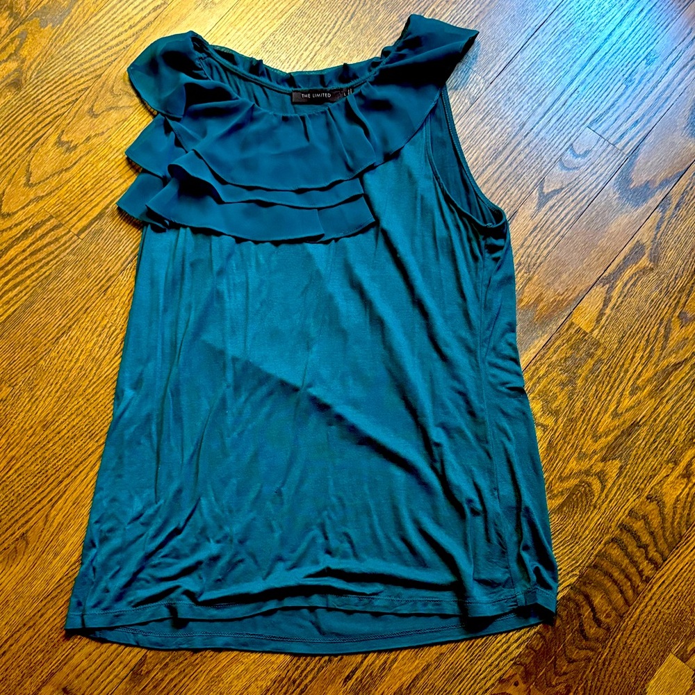 The Limited Green sleeves top